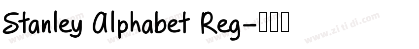 Stanley Alphabet Reg字体转换